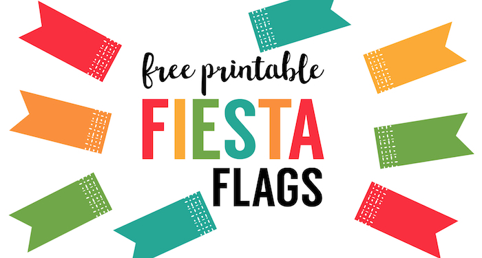 Fiesta Cupcake Toppers free printable flags. Fiesta party decor. DIY Cinco de Mayo cupcake toppers. Cinco de Mayo decorations. DIY Fiesta Party decorations. 