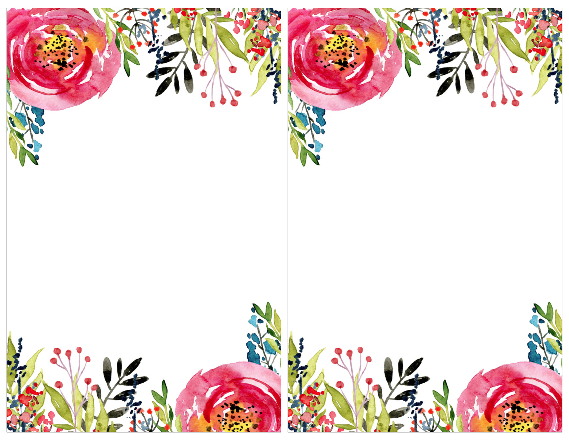 Floral Invitation Template Free