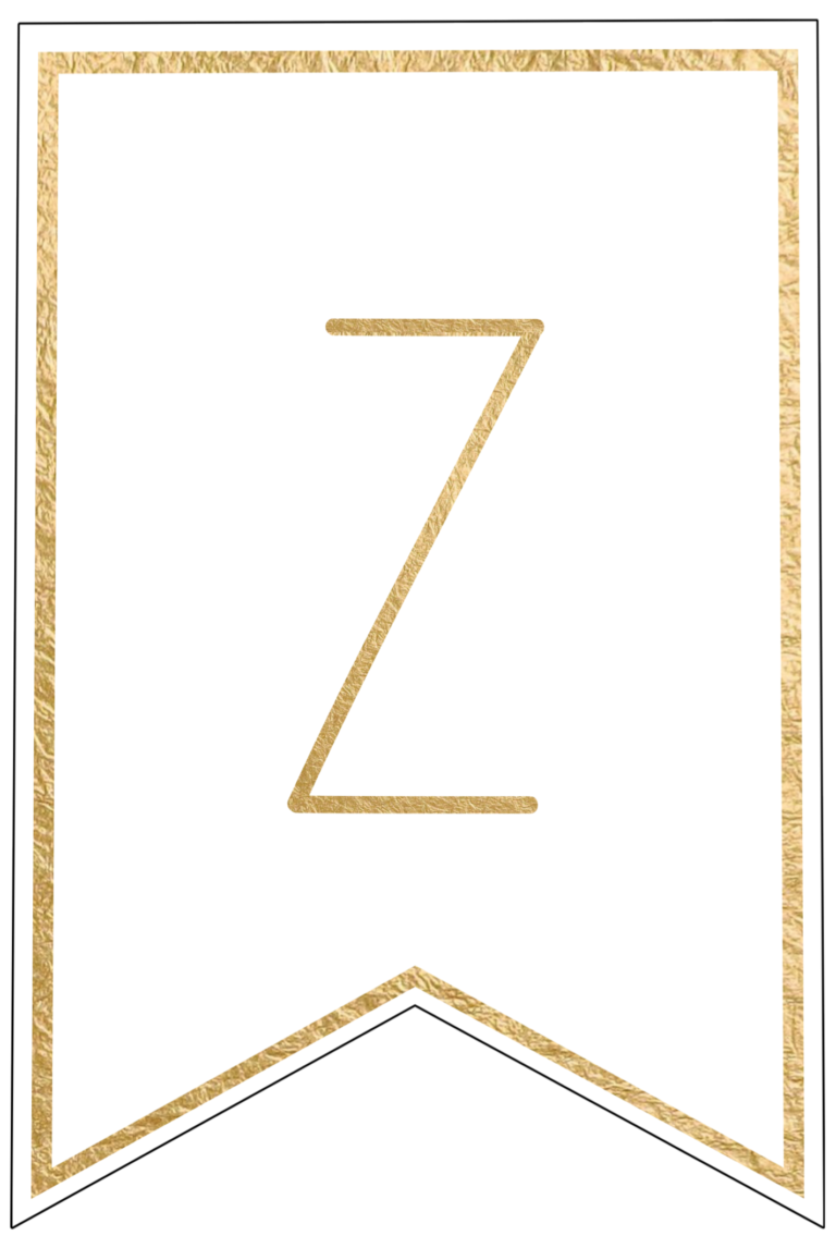 Free Printable Banner Letters Templates - Paper Trail Design
