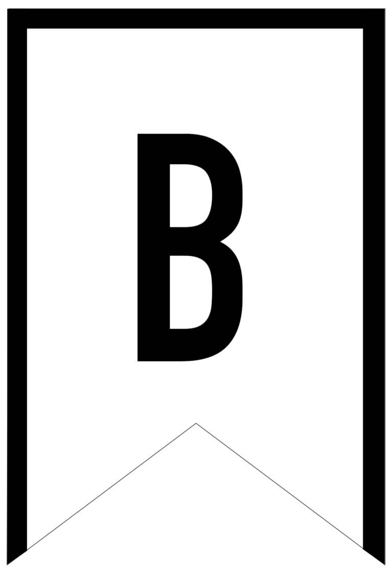 Banner Templates Free Printable ABC Letters - Paper Trail Design