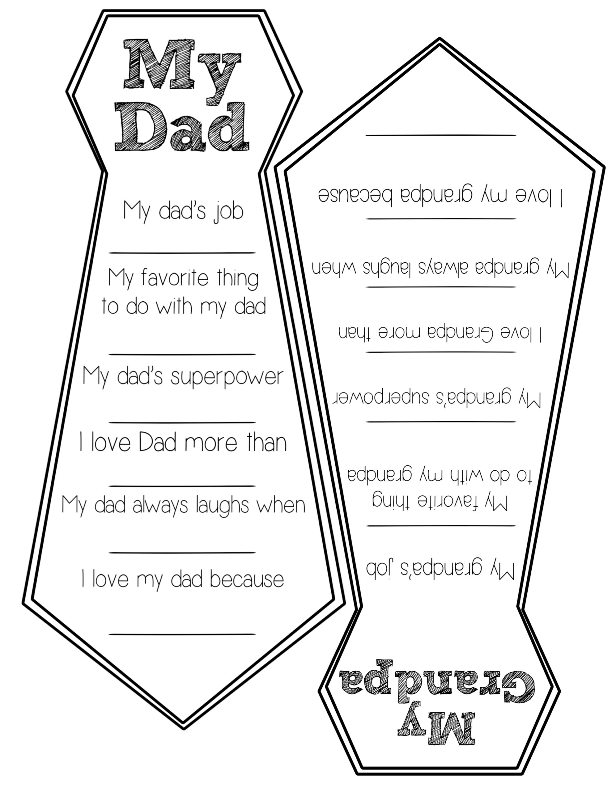 Father's Day Free Printable Cards Paper Trail Design