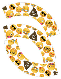 Emoji Cupcake Wrappers Free Printable. Emoji party printables for an emoji birthday party, emoji themed baby shower, bridal shower, or teen bedroom decorations.