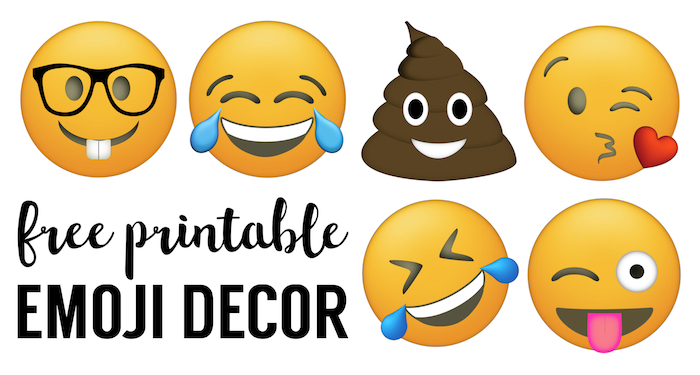 Emoji Faces Printable Free Emoji Printables Paper Trail Design