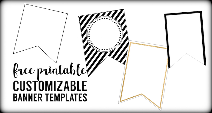 Download Free Printable Banner Templates {Blank Banners} | Paper Trail Design