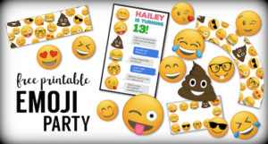 Emoji Free Printables {Emoji Birthday Party Supplies} - Paper Trail Design