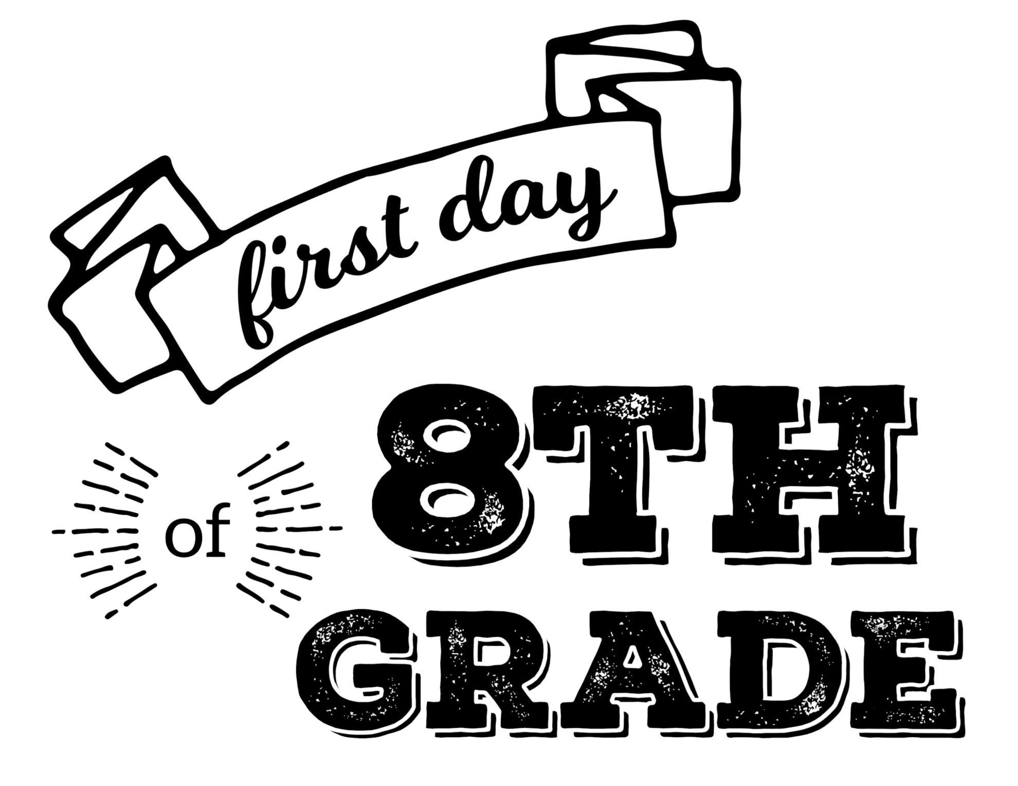 8th Grade Sign