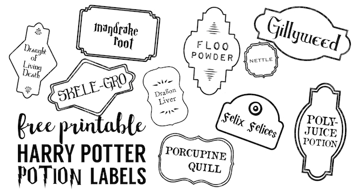 Free Harry Potter Printables and Decorations - Jonesing2Create