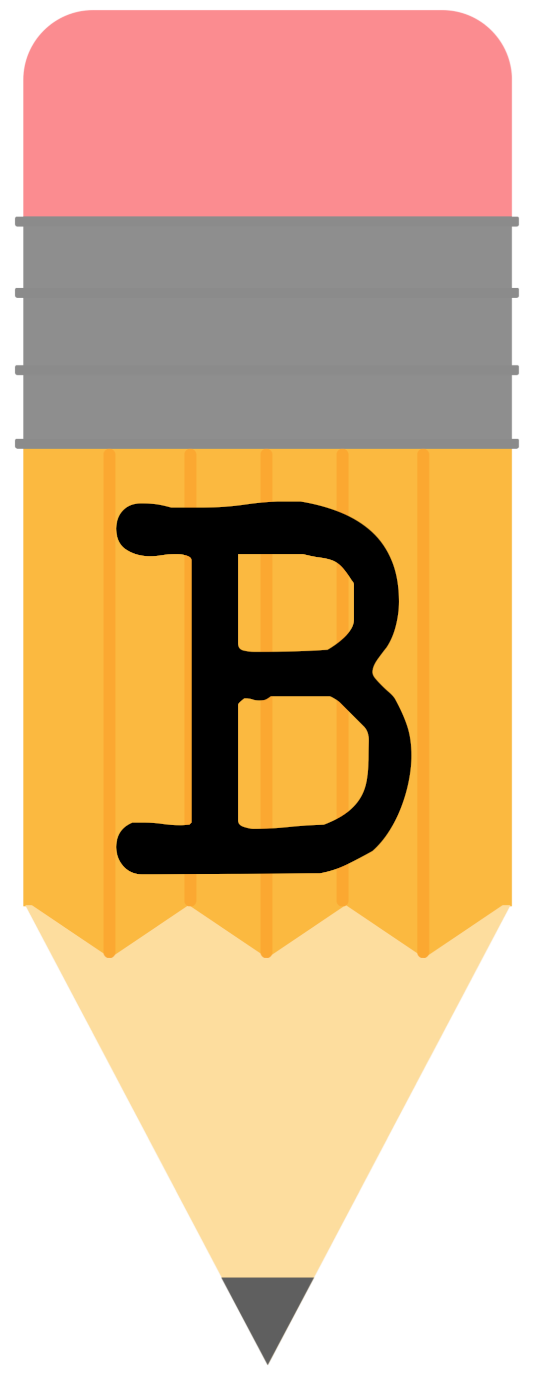 Pencil alphabet Banner B png 1076 2778 School Banner Welcome Back 