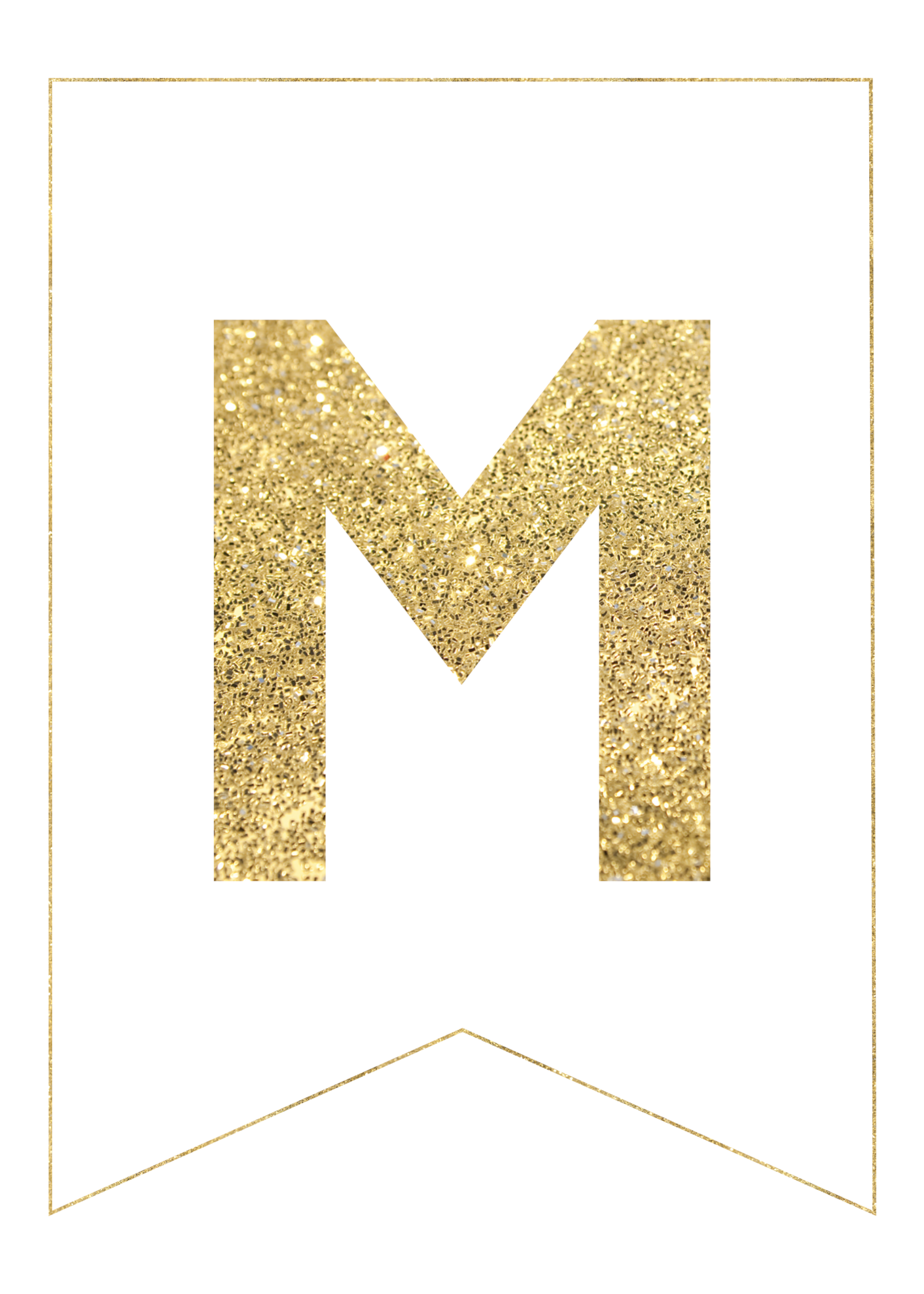 gold free printable banner letters paper trail design