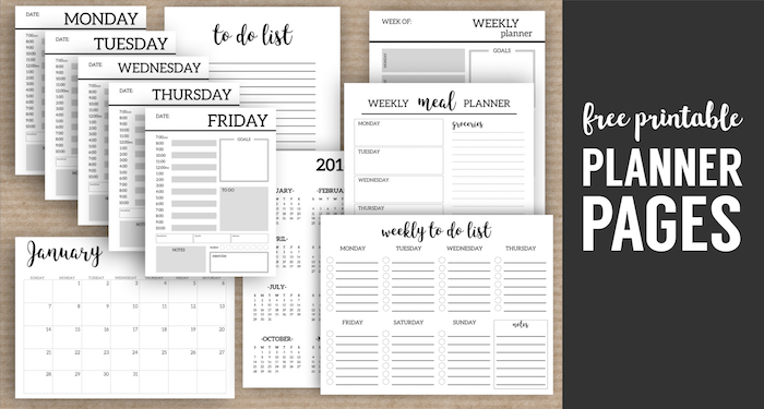 Monthly Planner Template {Printable Planner Pages}