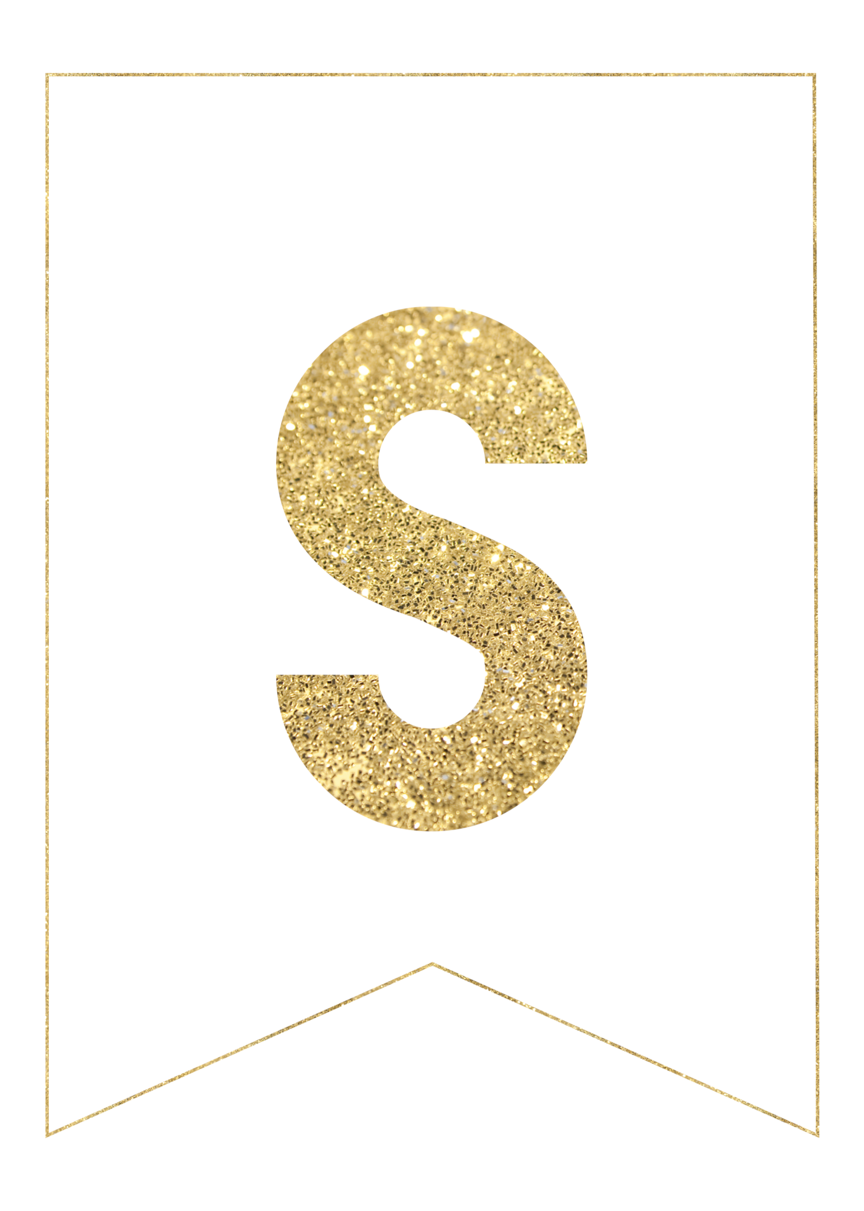 gold free printable banner letters paper trail design