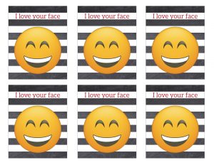 Free Printable Emoji Valentine Cards. Easy DIY emoji Valentine's Day cards. Kissy face emoji, poop emoji heart face and more. #papertraildesign #valentinesday #valentinesdayideas #emoji