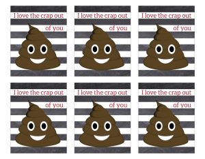 Free Printable Emoji Valentine Cards. Easy DIY emoji Valentine's Day cards. Kissy face emoji, poop emoji heart face and more. #papertraildesign #valentinesday #valentinesdayideas #emoji