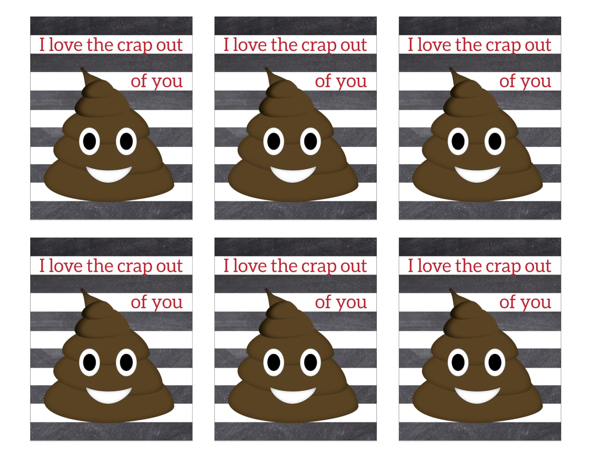 printable emoji valentine cards paper trail design