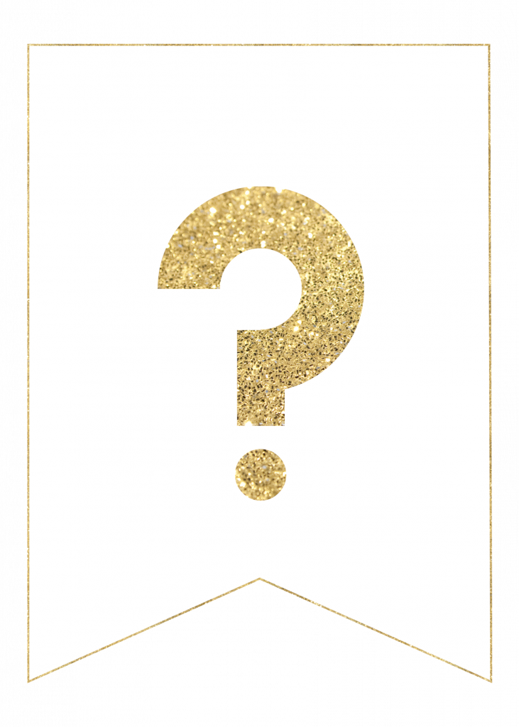 Gold Free Printable Banner Letters - Paper Trail Design