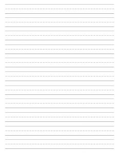 Free Printable Lined Paper {Handwriting Paper Template}. Kindergarten writing paper. Blank lined writing paper for handwriting practice. #papertraildesign #handwriting #freeprintable #printablesforkids
