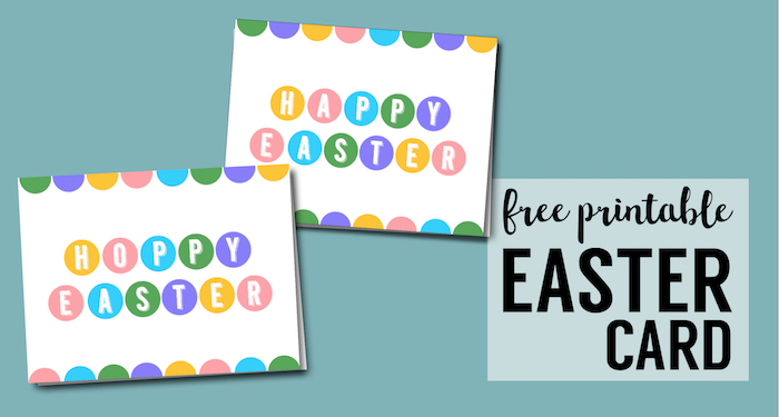 Happy Easter Cards Printable - Free. Easy DIY Easter idea. Free printable Easter cards pastel print for boys, girls or adults. #papertraildesign #eastercard #easter #eastercrafts