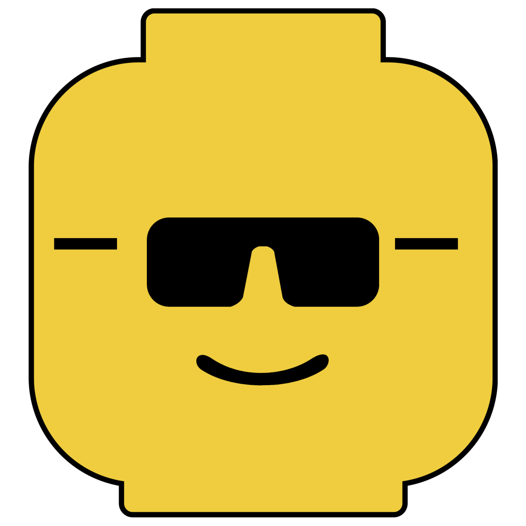 Sunglasses Lego Head Free Printable.