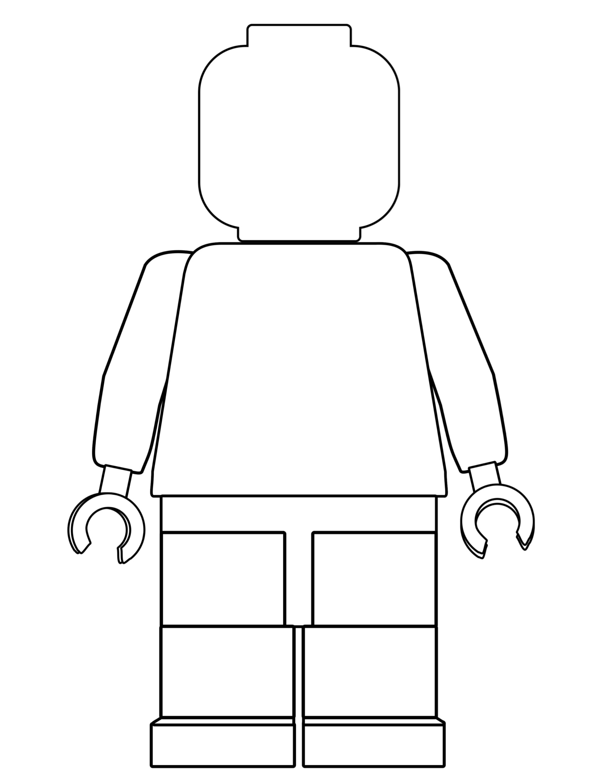 FREE! - Man Silhouette Outline Colouring Page