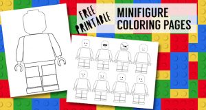 Pin the Head on the Lego Man Party Game Free Printable - Paper Trail Design