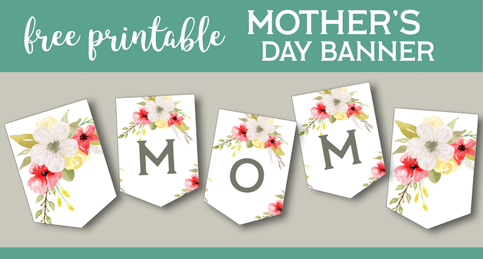 Mother S Day Banner Printable Paper Trail Design