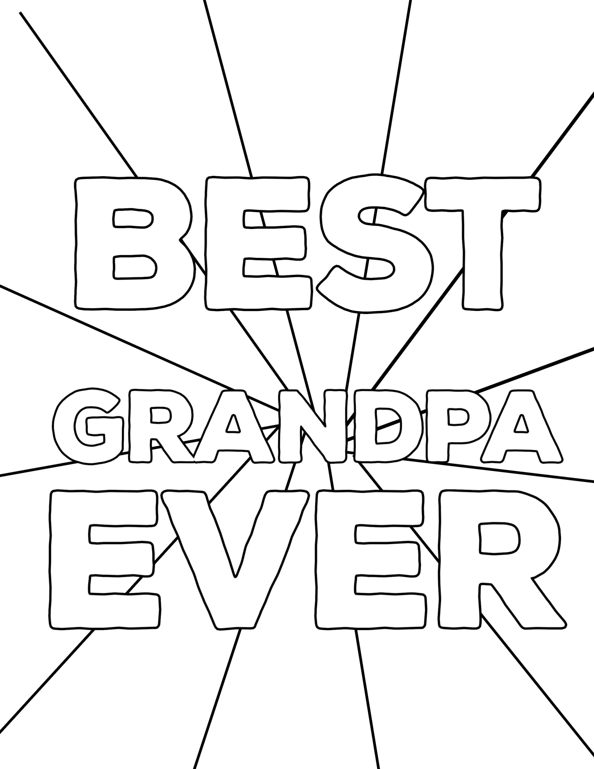 Fathers Day Coloring Pages Grandpa 1