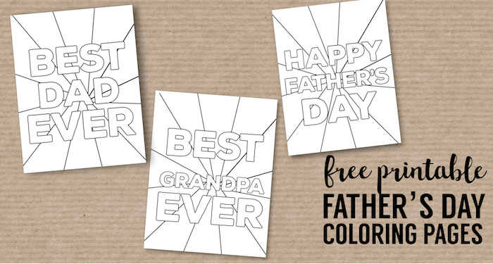 Download Happy Father S Day Coloring Pages Free Printables Paper Trail Design