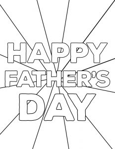 Happy Father's Day Coloring Pages Free Printables. DIY easy Father's Day ideas. Fun present from kids. Best Dad Ever coloring sheet. #papertraildesign #dadsday #fathersdayideas #fathersdaygifts