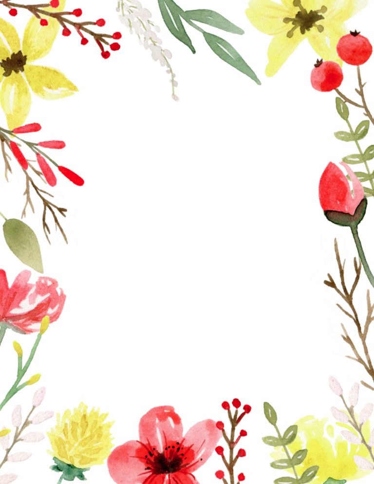 Pink & Yellow Flowers Free Printable Invitation Template Paper Trail