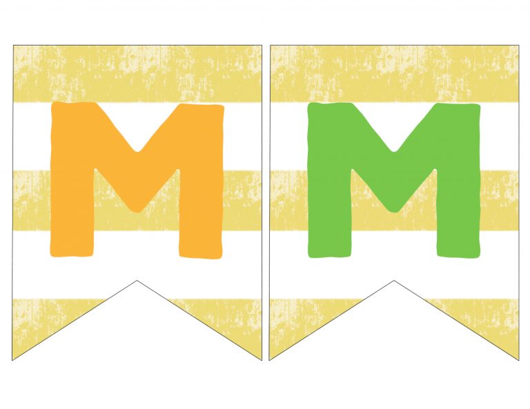 Free Printable Summer Banner Flags - Paper Trail Design