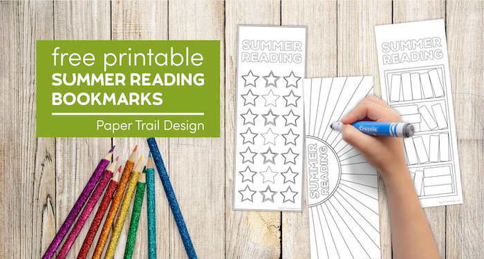 summer reading bookmarks with a place to track what you read with text overlay- free pritnable summer reading bookmarks