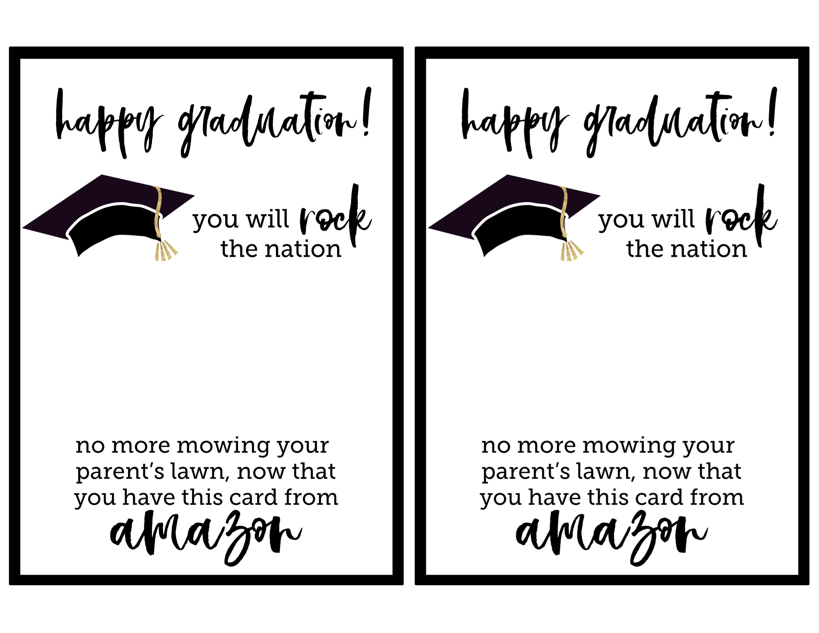 Graduation Card Template