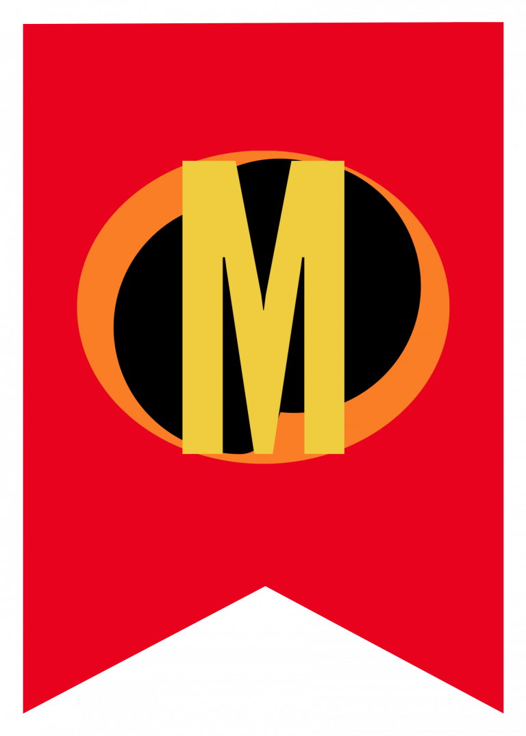 Incredibles Theme Party Banner Free Printable - Paper Trail Design
