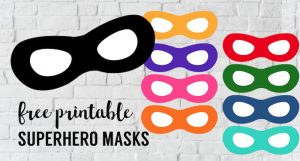 Incredibles Free Printable Superhero Masks - Paper Trail Design