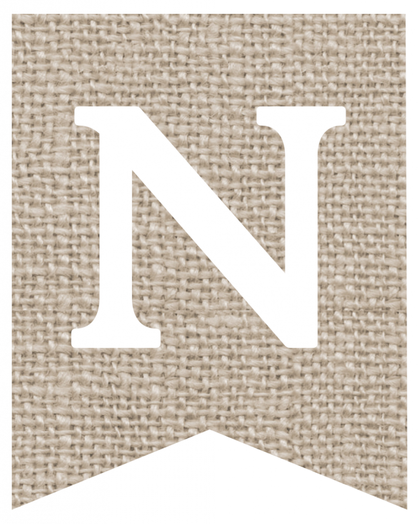 Free Printable Burlap Banner DIY Decor - Paper Trail Design