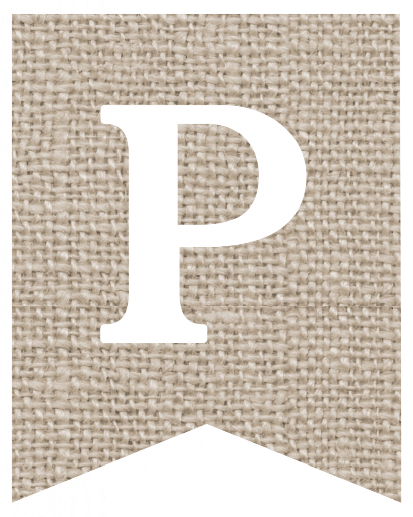 Free Printable Burlap Banner DIY Decor - Paper Trail Design