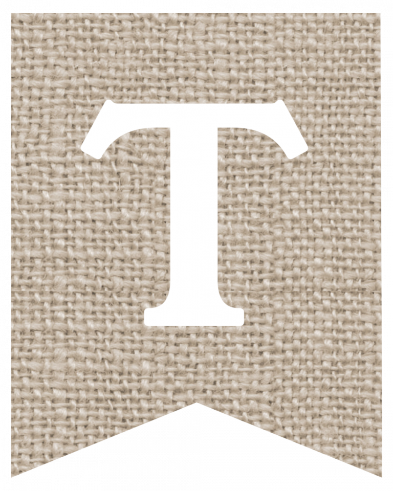 Free Printable Burlap Banner DIY Decor - Paper Trail Design