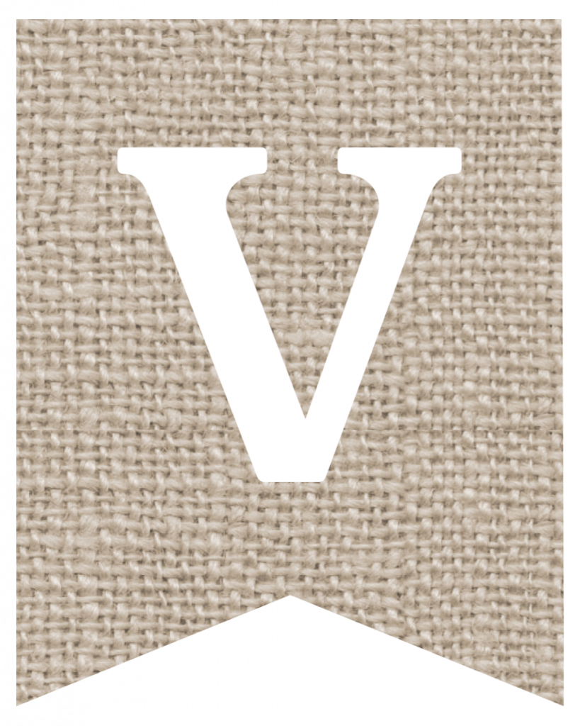 Free Printable Burlap Banner DIY Decor - Paper Trail Design