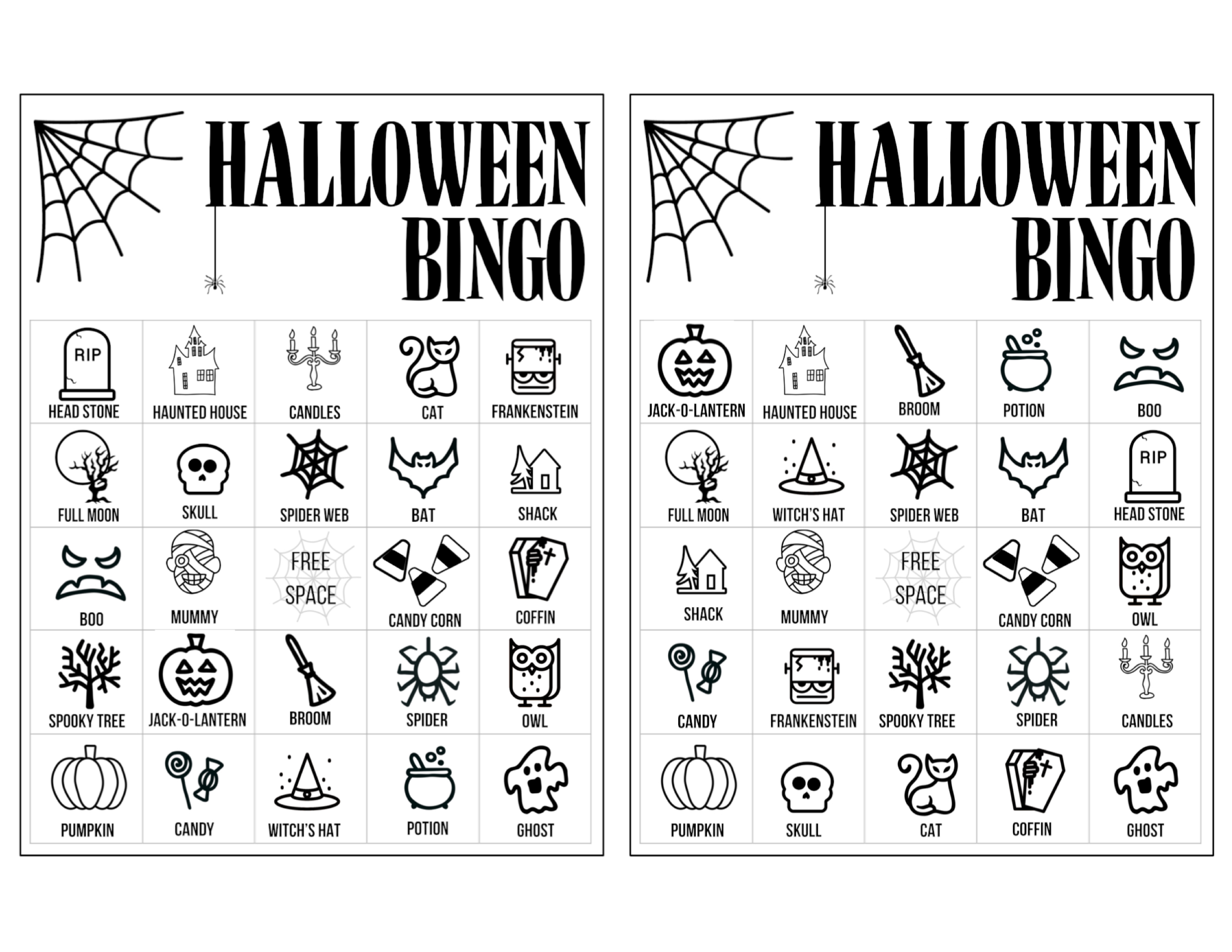 Jasper's Spooky Month 6 Bingo Card