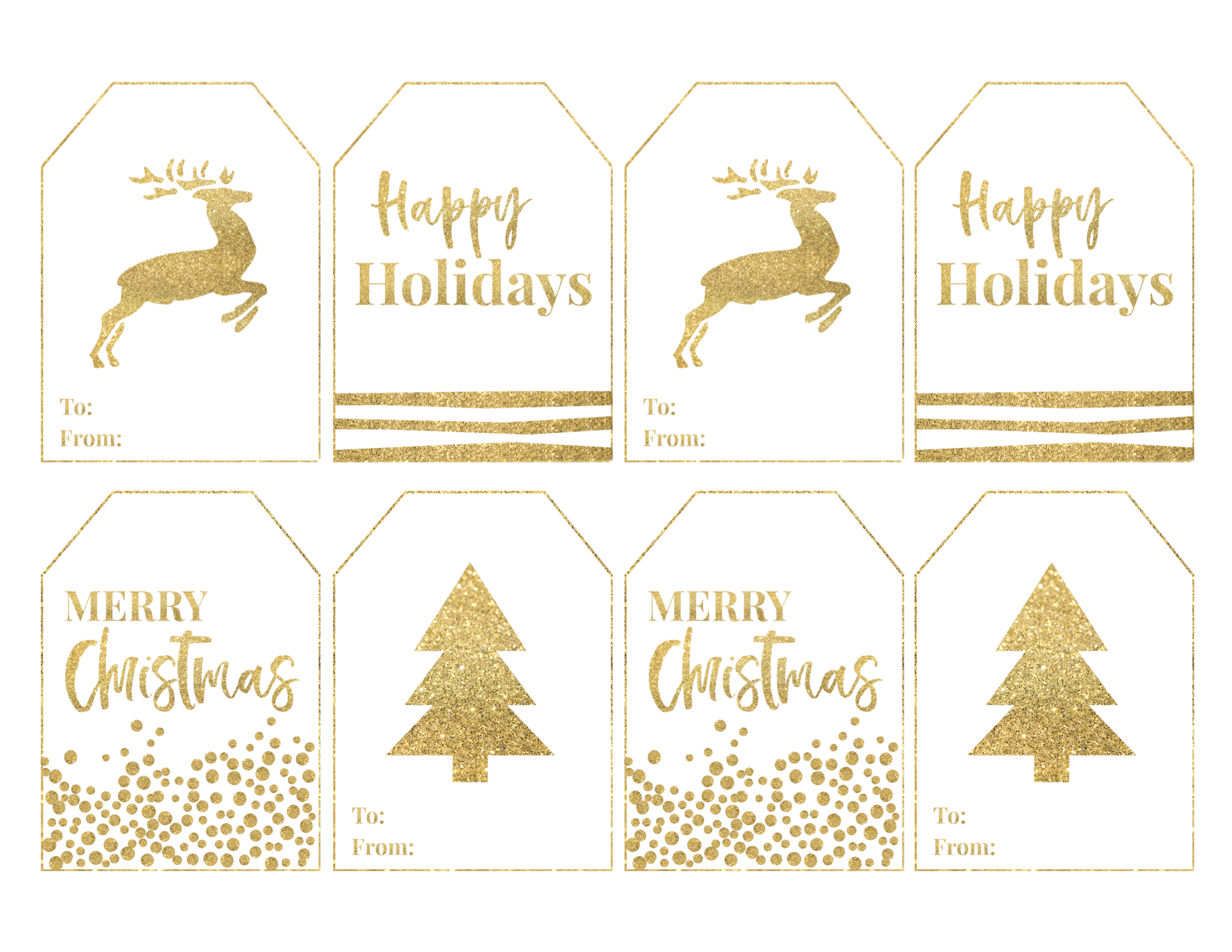Printable christmas gift labels free