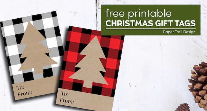 Christmas tags printable with text overlay- free printable Christmas gift tags