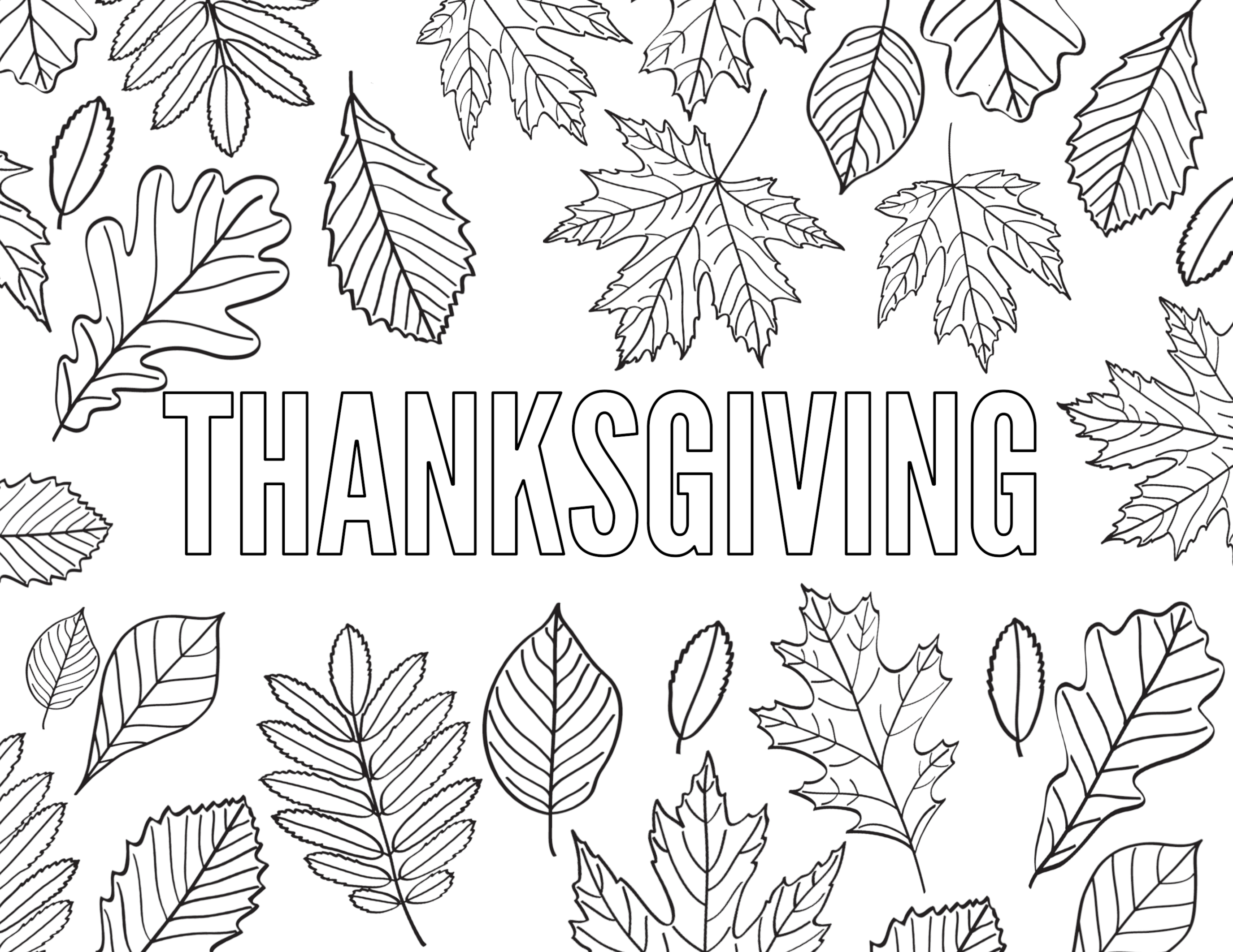 free coloring pages for thanksgiving printables