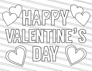 Free Printable Valentine Coloring Pages. Valentine's Day coloring sheets with hearts, arrows, and love for kids or adults. #papertraildesign #valentine #valentinesday #kidsvalentines #vday #printable #coloring #love