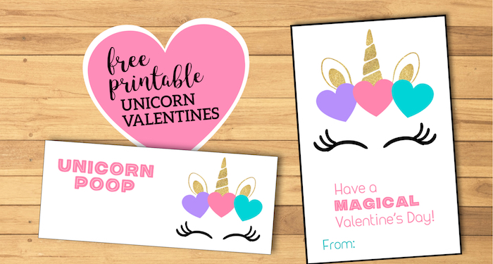 Free Printable Unicorn Valentine Card. Valentine's Day Card for kids classroom. Unicorn horn valentine to attach treats to. #papertraildesign #valentine #unicorn #unicornvalentine #printablevalentine #printablevalentines #happyvalentinesday #valentinesday #valentineexchange #valentineparty