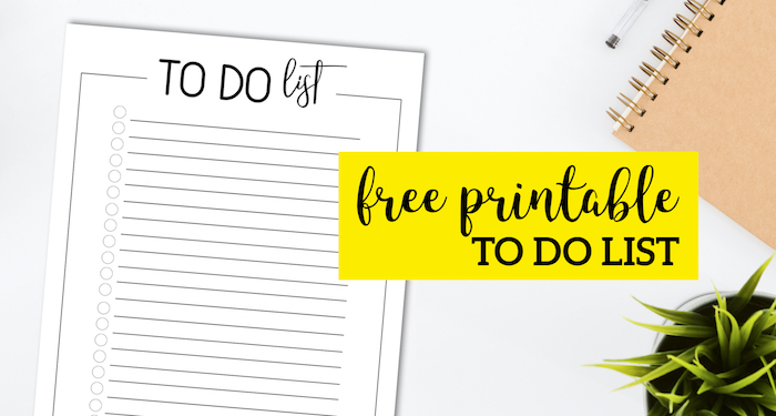 Free Printable To Do Checklist Template. Get organized and keep track of your day and crush your goals with this simple to do list. #papertraildesign #todo #todo list #todochecklist #goals #crushyourgoals #slayyourgoals #organize #organization