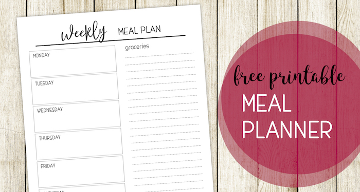 Free Printable Meal Planning Template. Weekly menu planner with grocery list to help you get organized and stay on budget. #papertraildesign #mealplan #meal #meals #mealplanning #mealplanner #free #freeprintable #printable #planyourmeals #mealplanpritnable #organize #family #familyorganization #familysurvival