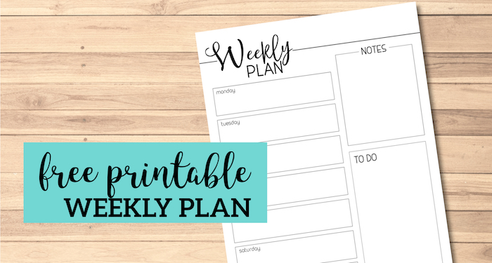 Weekly Planner Template Free Printable. Organize your week with this free printable. Pages for your notebook planner organizer. #papertraildesign #planner #weekly #weeklyplanner #weeklyplan #weekplan #weekplanner #organize #organization #office #home #homeorganization