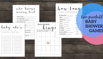 Free Printable Baby Shower Games. Best simple and easy DIY games for boy, girl, or gender neutral baby shower that aren't lame. #papertraildesign #babyshower #babyshowergames #babyshowergame #boybabyshower #girlbabyshower #neutralbabyshower #easybabyshowergames #DIY #DIYbabyshowergames