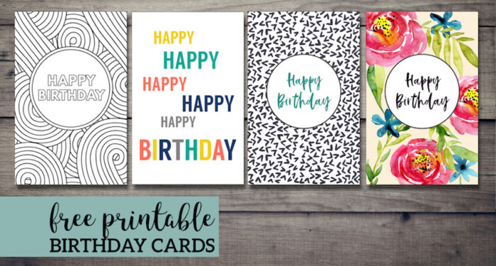 Free Printable Birthday Cards