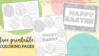 Free Printable Easter Coloring Sheets. Fun and cute Easter egg and happy Easter Coloring pages for adults or kids or students. #papertraildesign #easter #eastereggs #happyeaster #coloringpage #coloringpages #eastercoloringpage #spring